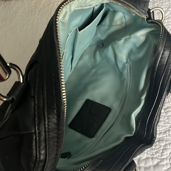 Medium size black leather Coach purse. - Picture 2 of 2